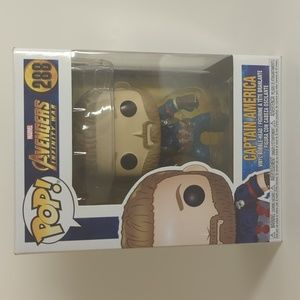 CAPTAIN AMERICA Funko Pop 288 Vinyl Bobble-Head Marvel Avengers Infinity War